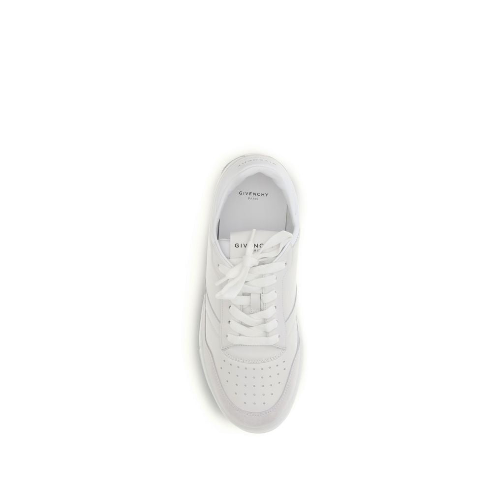 Givenchy White Calf Leather Bos Taurus Low Top Sneakers | Regal Royce