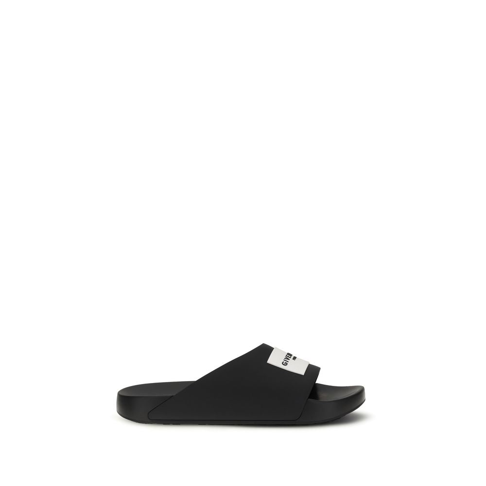 Givenchy Black Rubber Slippers | Regal Royce