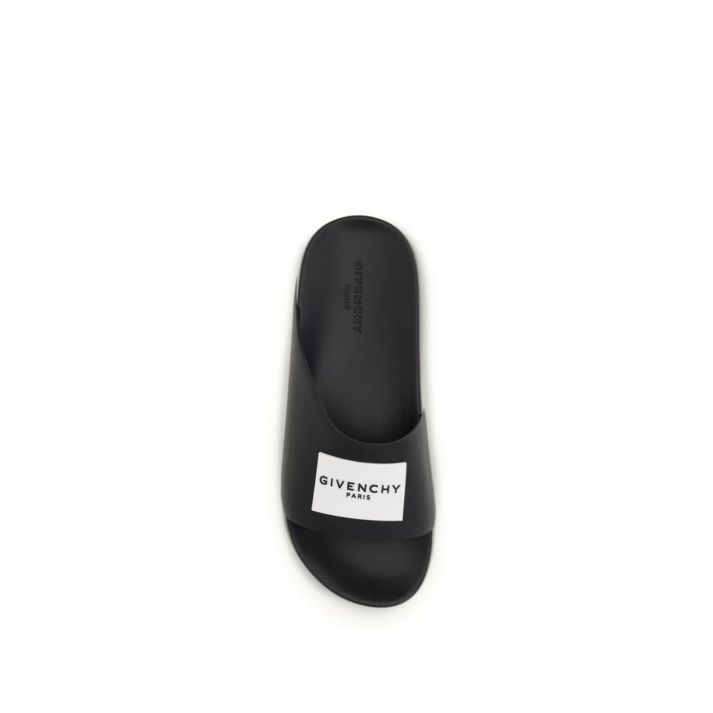 Givenchy Black Rubber Slippers | Regal Royce