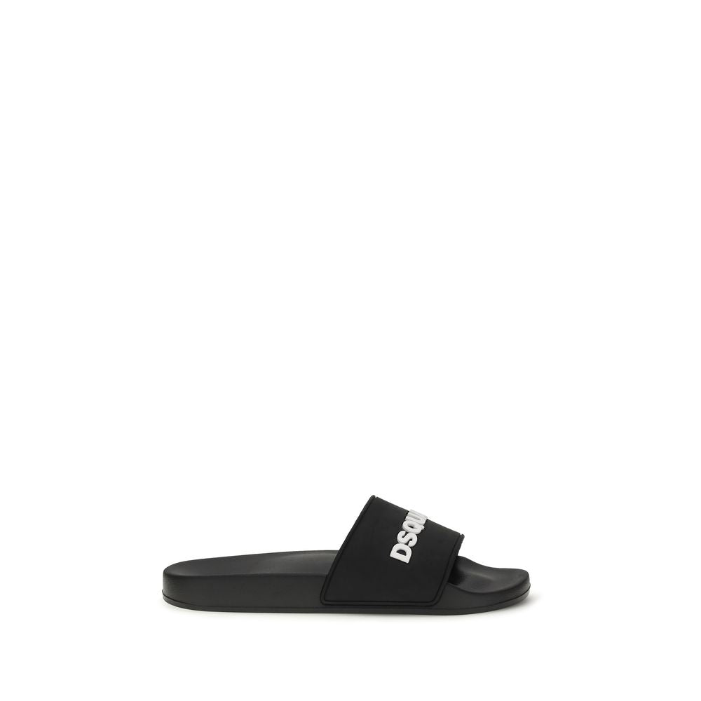 Dsquared² Black Rubber Sandals | Regal Royce