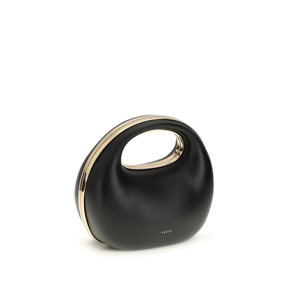 Sacai Black Calf Leather Bos Taurus Handbag | Regal Royce
