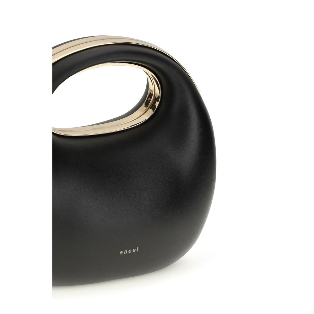 Sacai Black Calf Leather Bos Taurus Handbag | Regal Royce