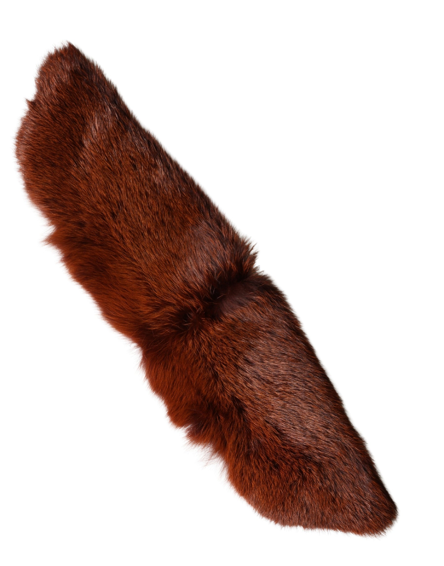 Dolce & Gabbana Brown Mink Fur Collar Women Neck Wrap 60cm x 14cm  Scarf | Regal Royce