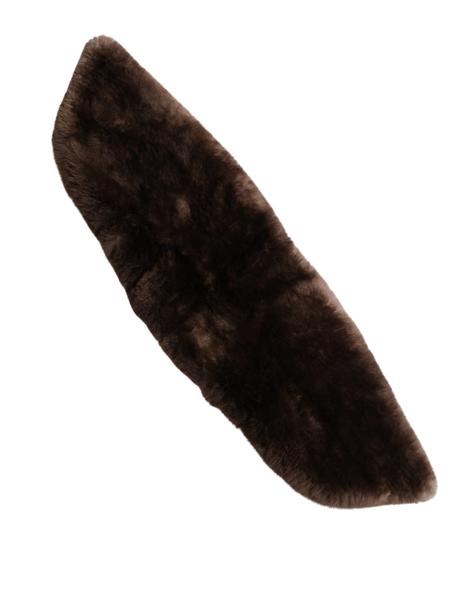 Dolce & Gabbana Brown Fur Shoulder Collar Neck Wrap 60cm x 14cm Scarf | Regal Royce