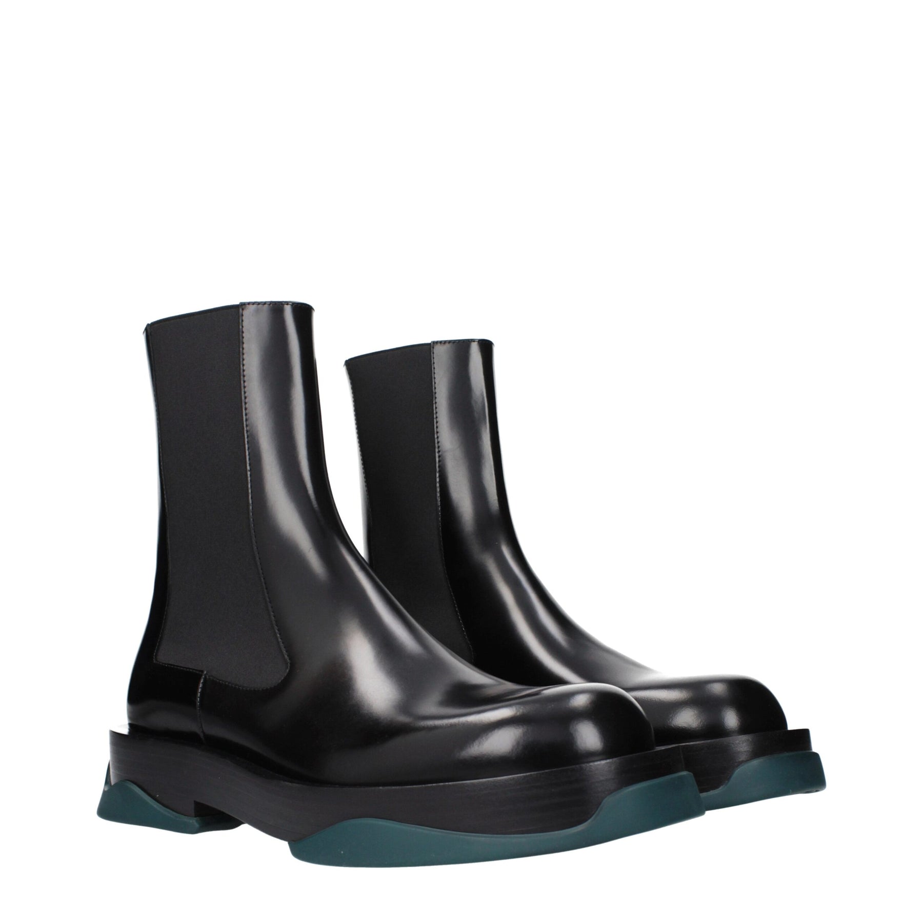Jil Sander Black Leather Ankle Boots | Regal Royce