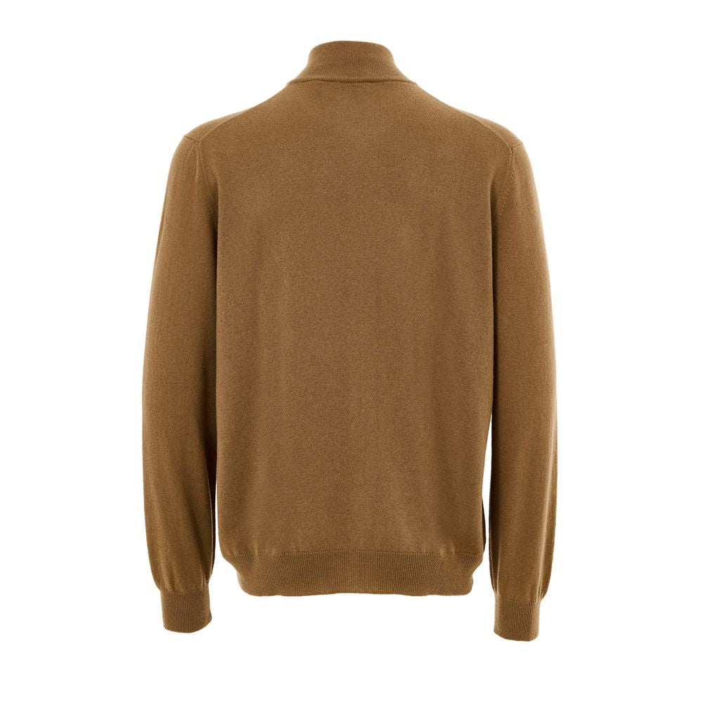 Gran Sasso Brown Wool Turtleneck | Regal Royce