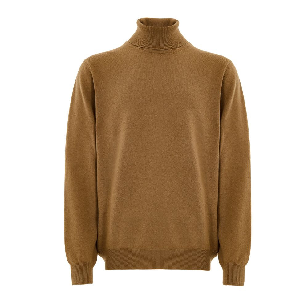 Gran Sasso Brown Wool Turtleneck | Regal Royce