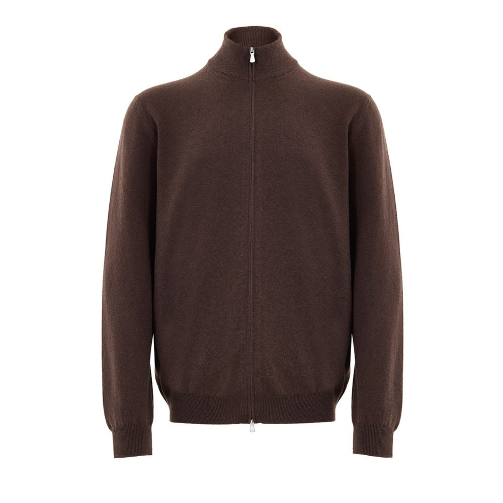 Gran Sasso Brown Wool Cardigan | Regal Royce