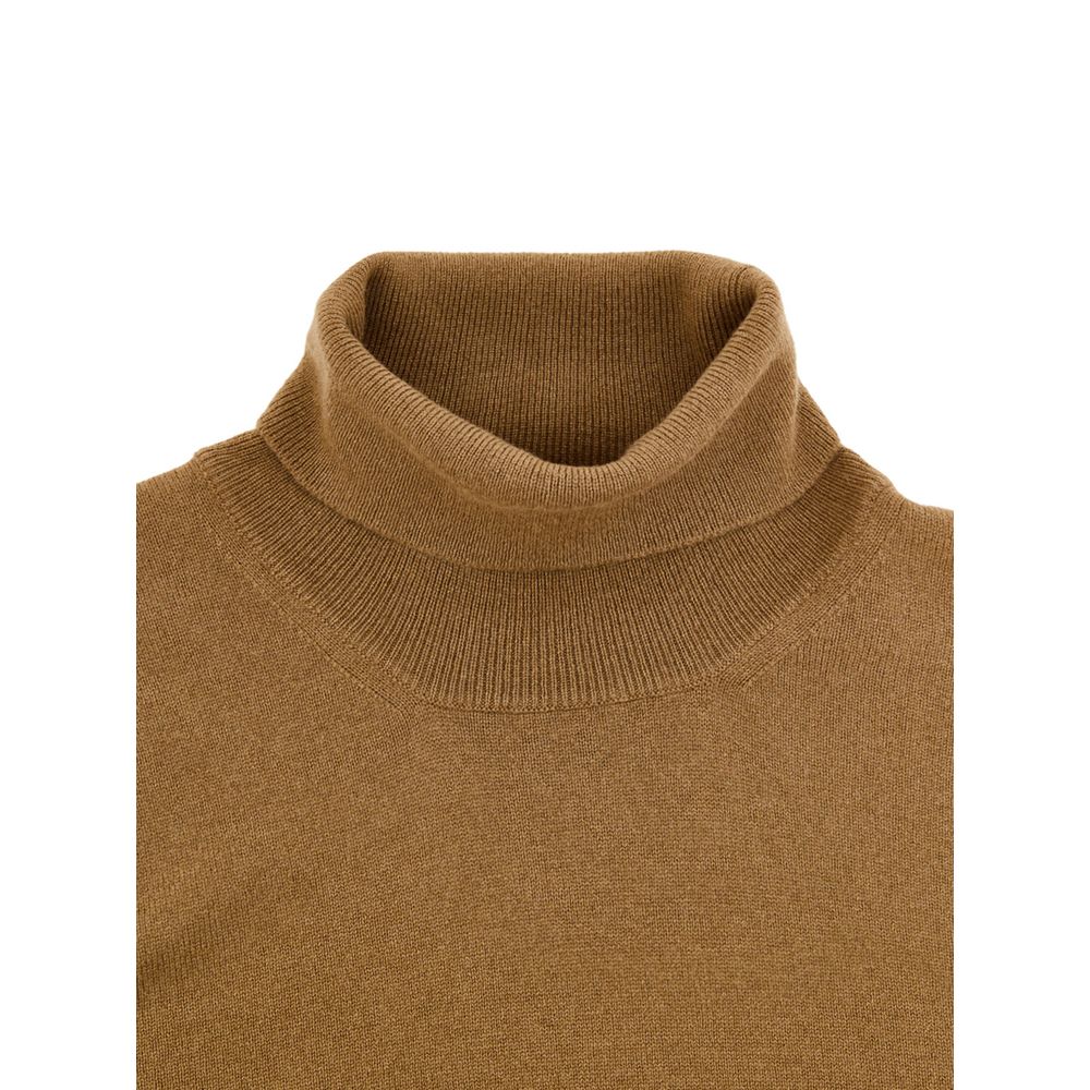 Gran Sasso Brown Wool Turtleneck | Regal Royce