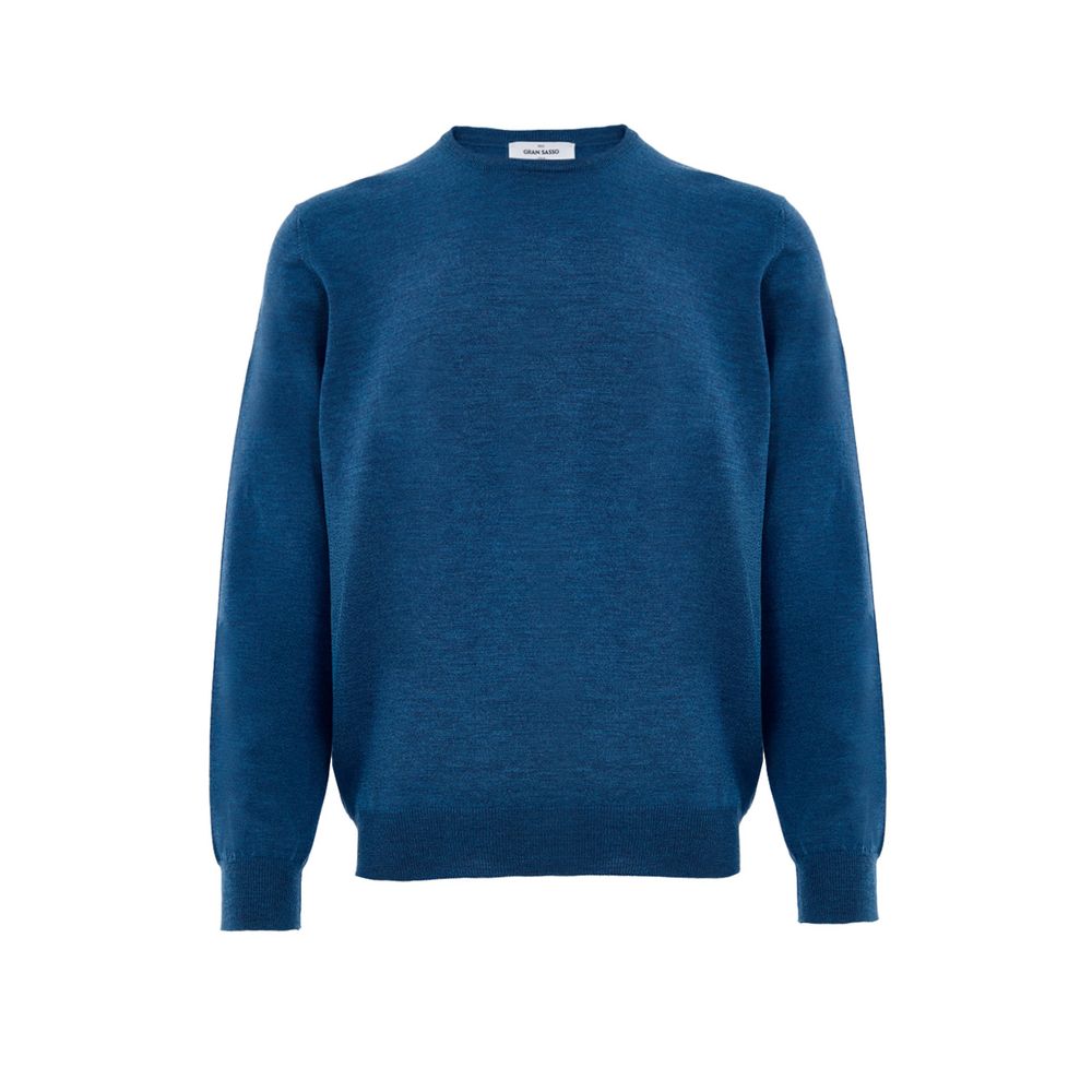 Gran Sasso Blue Wool Sweatshirt | Regal Royce