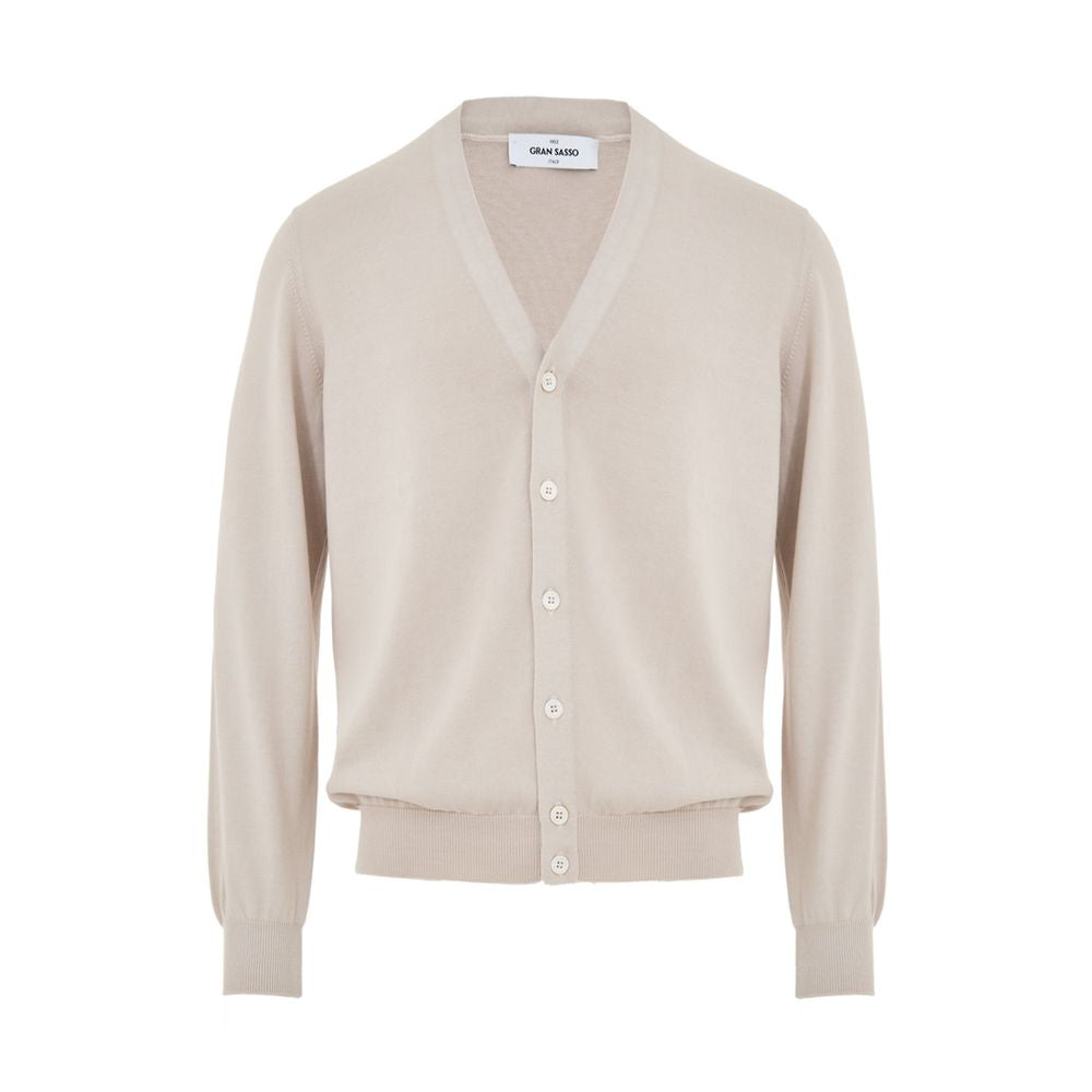 Gran Sasso Beige Cotton Cardigan | Regal Royce