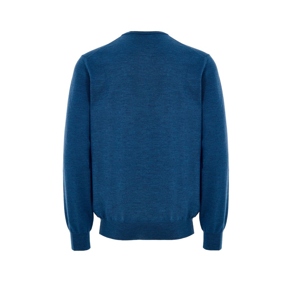 Gran Sasso Blue Wool Sweatshirt | Regal Royce