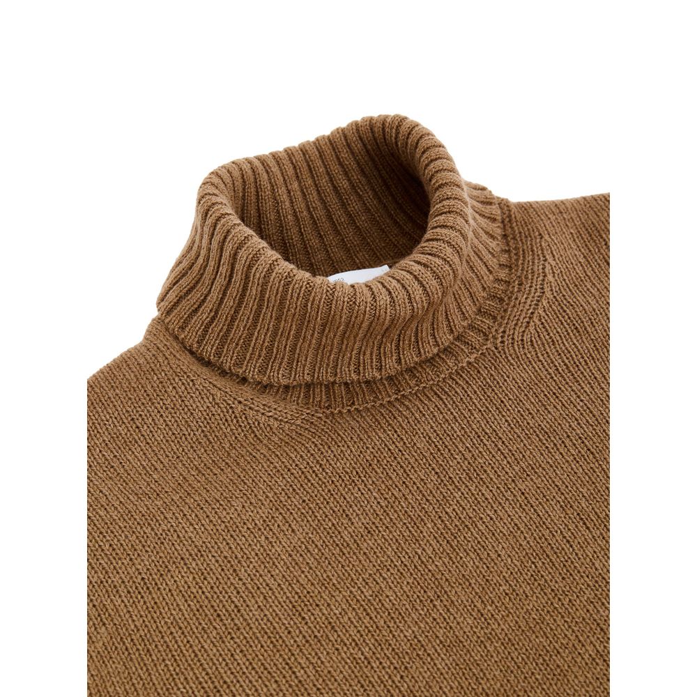Gran Sasso Brown Wool Turtleneck | Regal Royce
