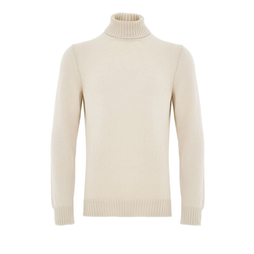 Gran Sasso Beige Wool Turtleneck | Regal Royce