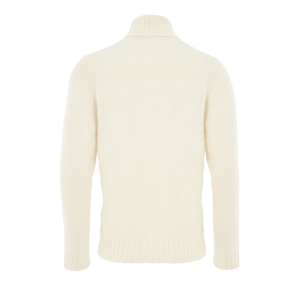 Gran Sasso White Wool Turtleneck | Regal Royce