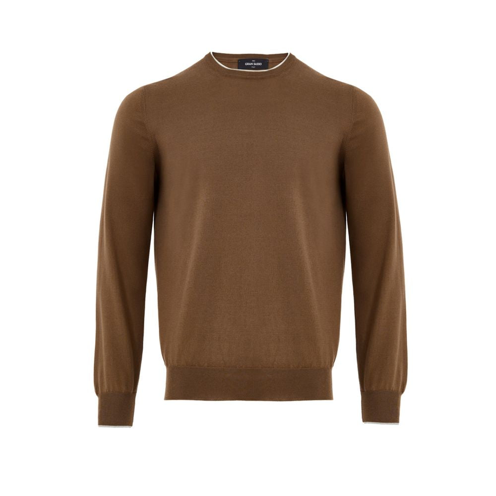 Gran Sasso Brown Silk Sweatshirt | Regal Royce