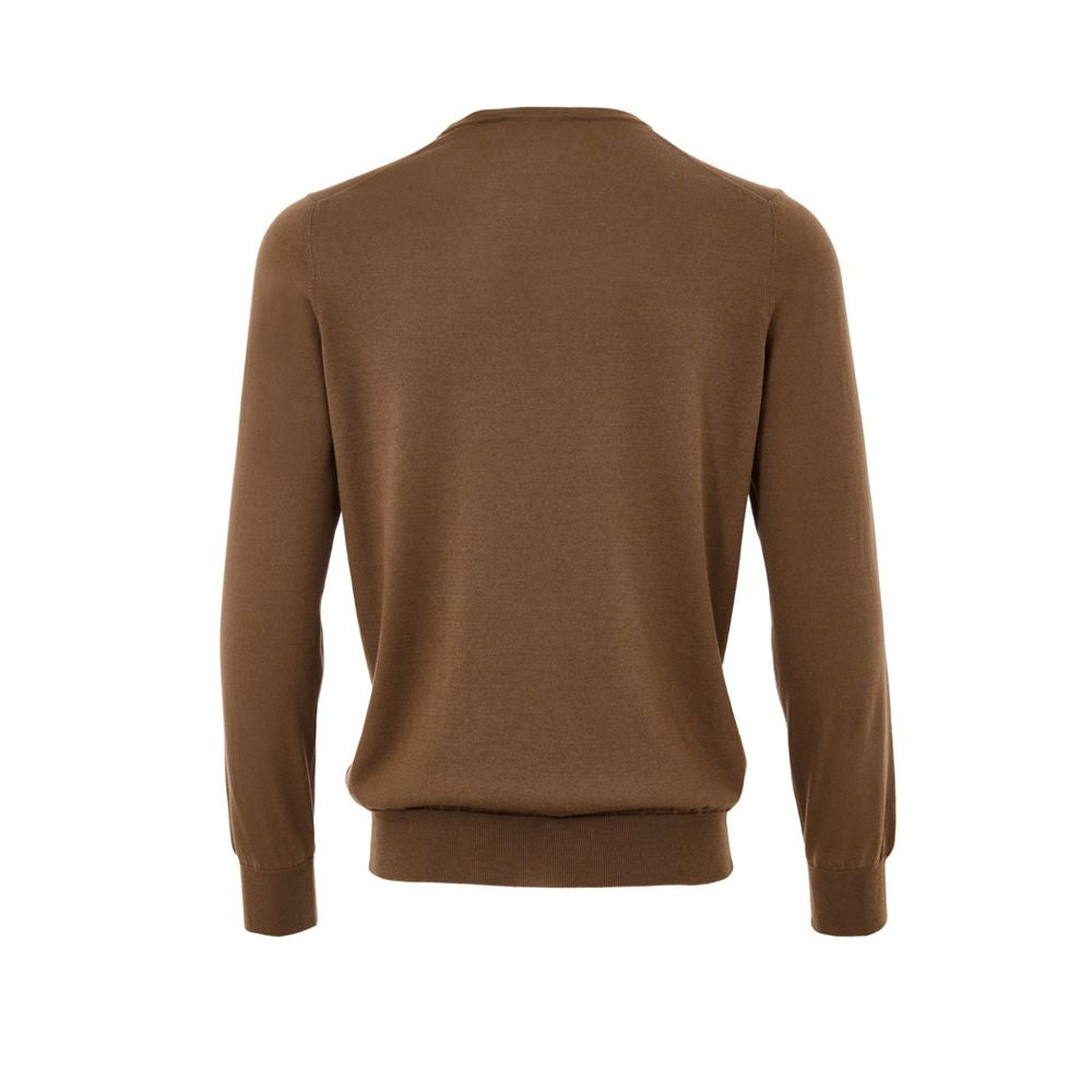Gran Sasso Brown Silk Sweatshirt | Regal Royce