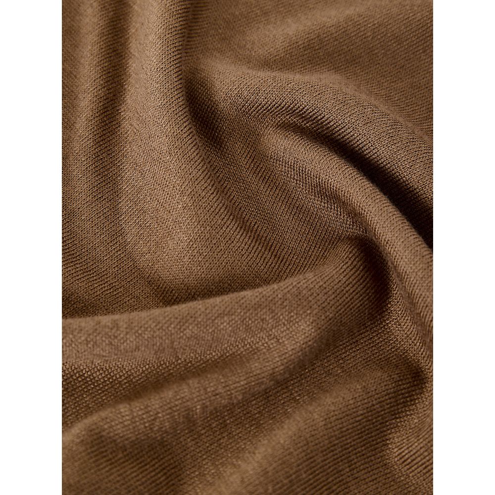 Gran Sasso Brown Silk Sweatshirt | Regal Royce