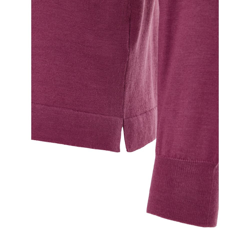 Gran Sasso Purple Wool Sweatshirt | Regal Royce