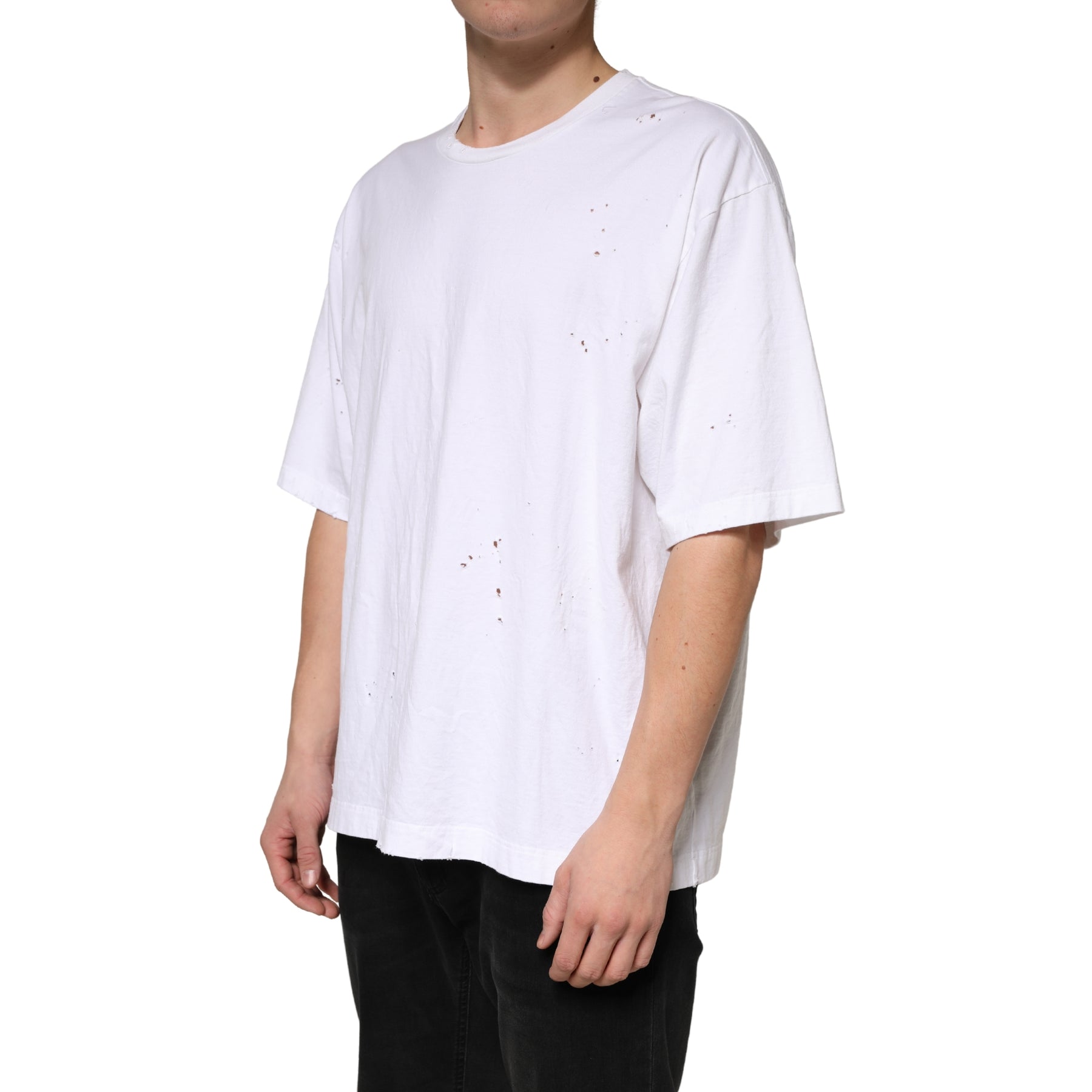Dolce & Gabbana White Cotton Crewneck Short Sleeve T-Shirt | Regal Royce