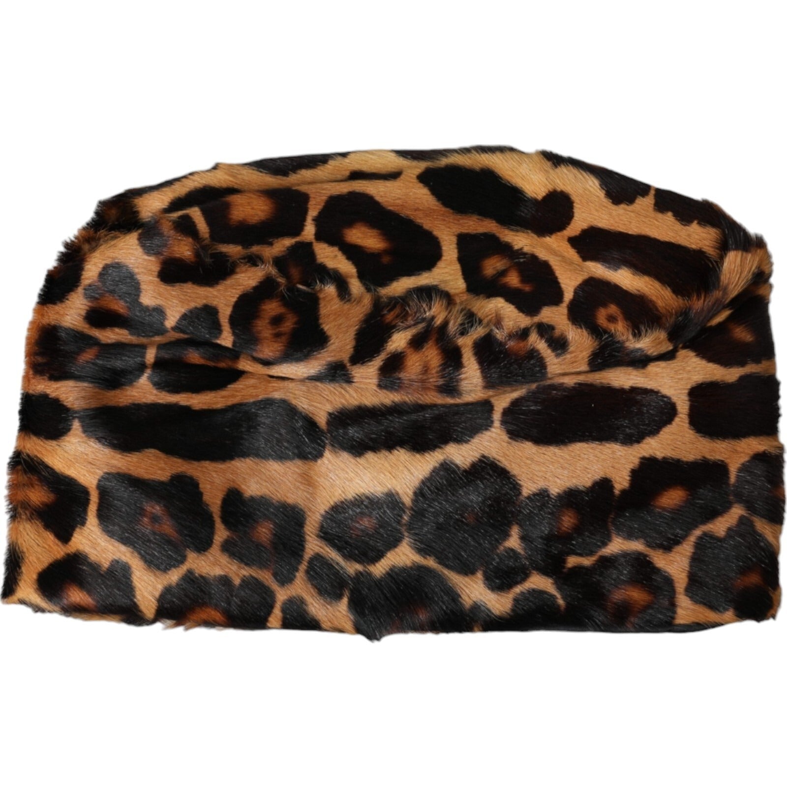 Dolce & Gabbana Brown Leopard Fur Women Bucket Capello Hat | Regal Royce