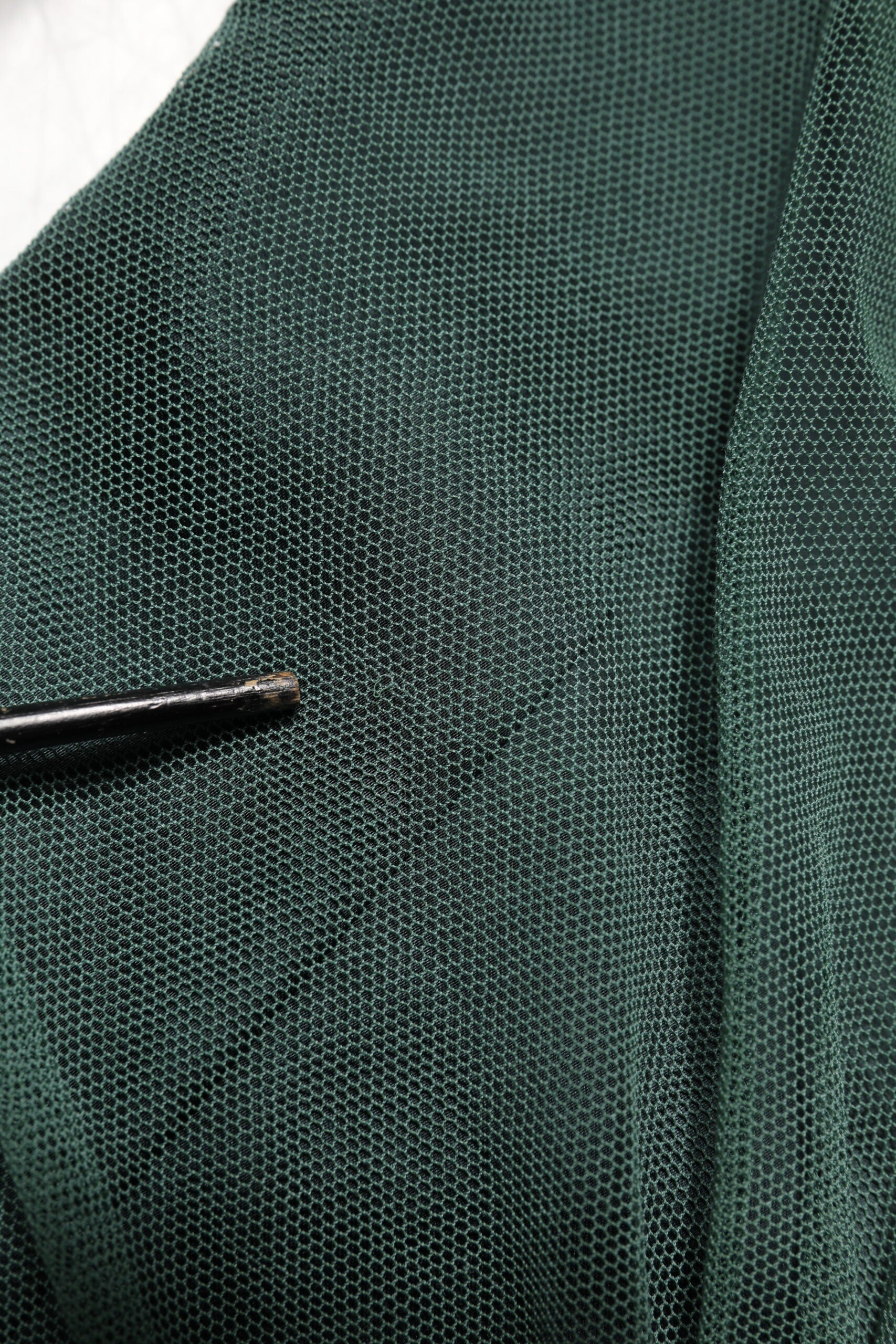 Dolce & Gabbana Green Ruched Mesh Sheer Sleeves Midi Dress | Regal Royce