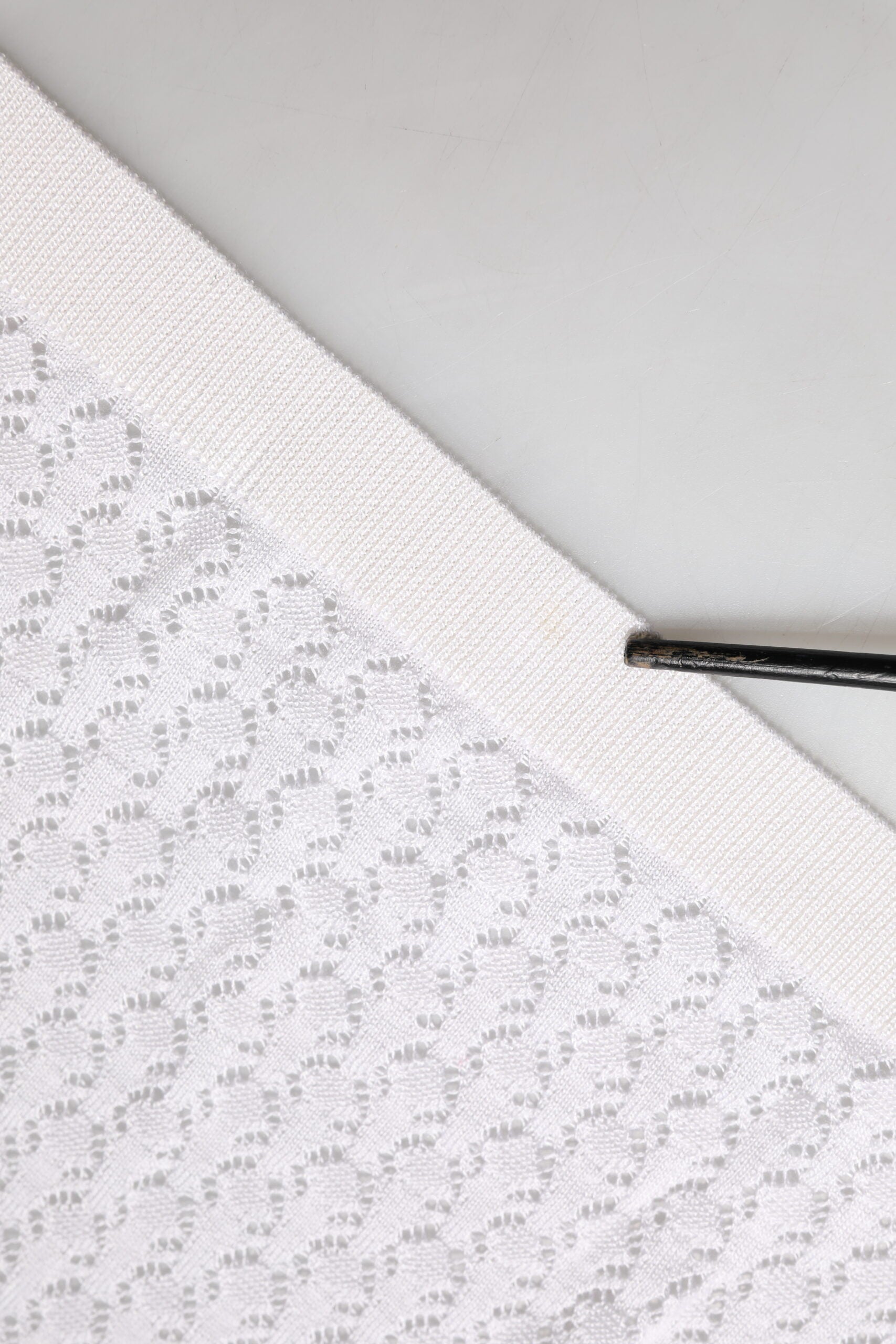 Dolce & Gabbana White Lace Silk Knit Long Sleeves Cardigan Top | Regal Royce