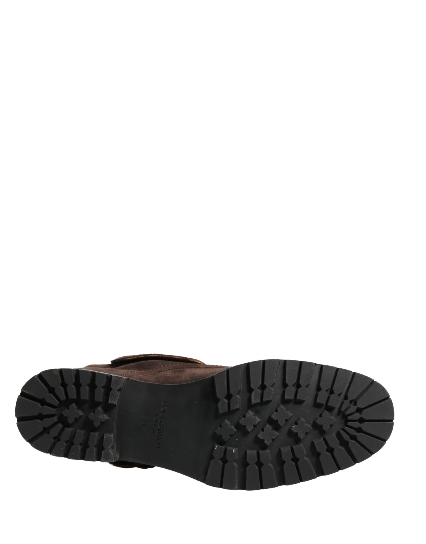 Dolce & Gabbana Brown Suede Leather Combat Ankle Boots  Shoes | Regal Royce
