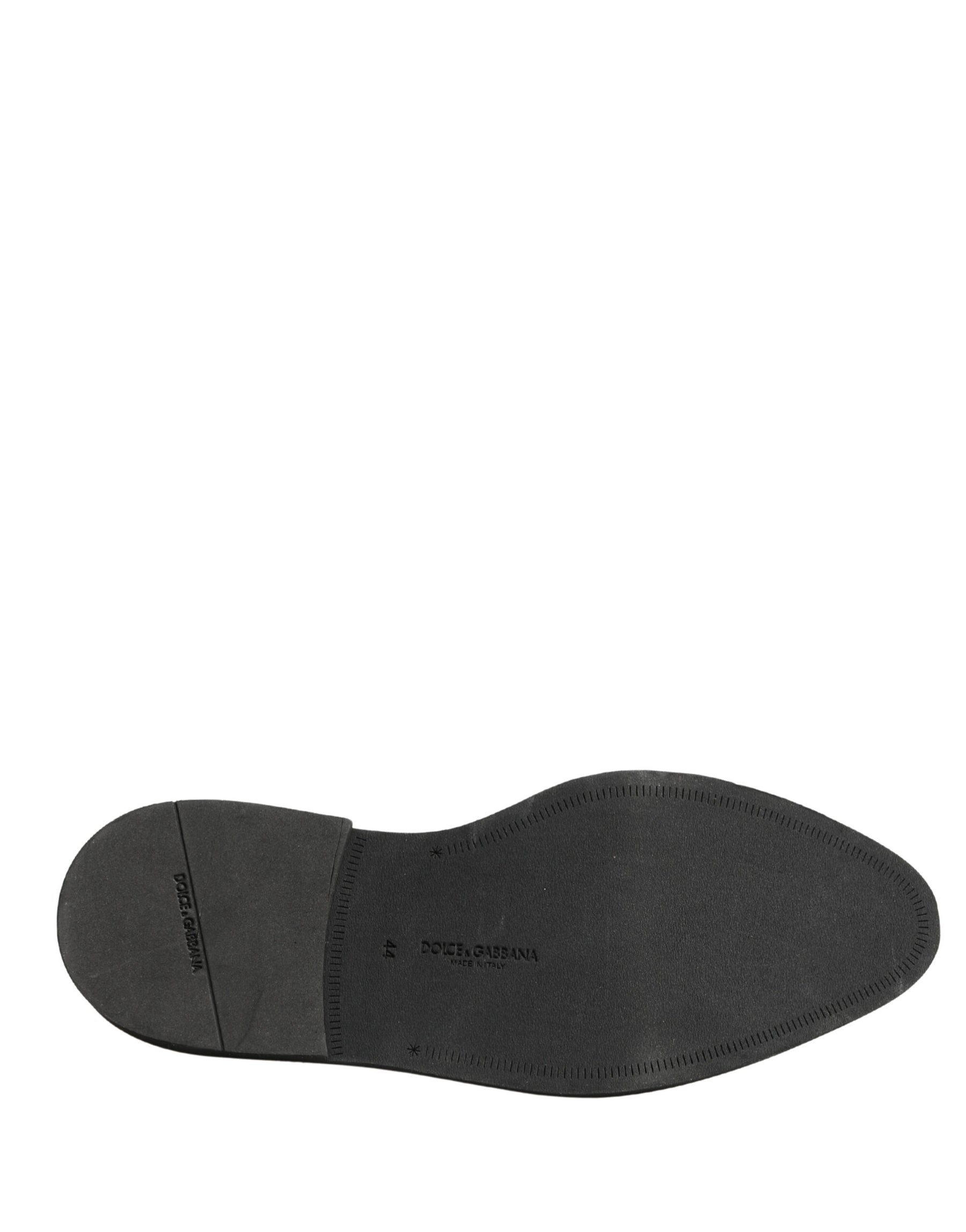 Dolce & Gabbana Silver Specchio Lace-Up Leather Dress Derby Shoes | Regal Royce