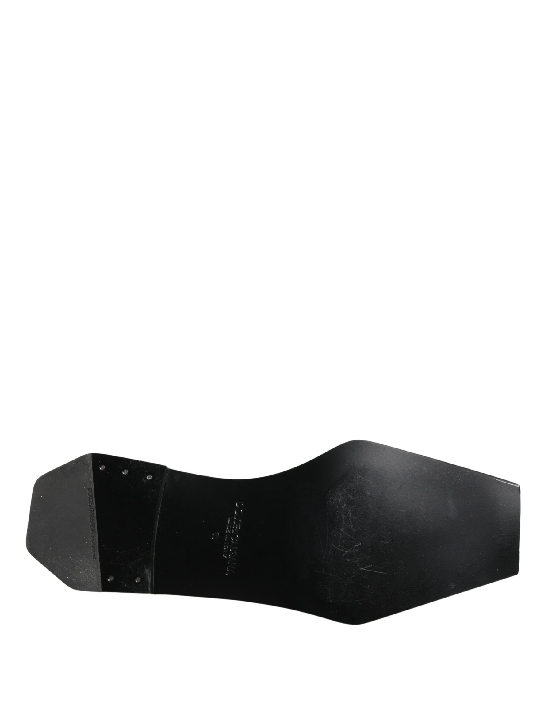 Dolce & Gabbana Black Matte Lace-Up Leather Dress Derby Shoes | Regal Royce