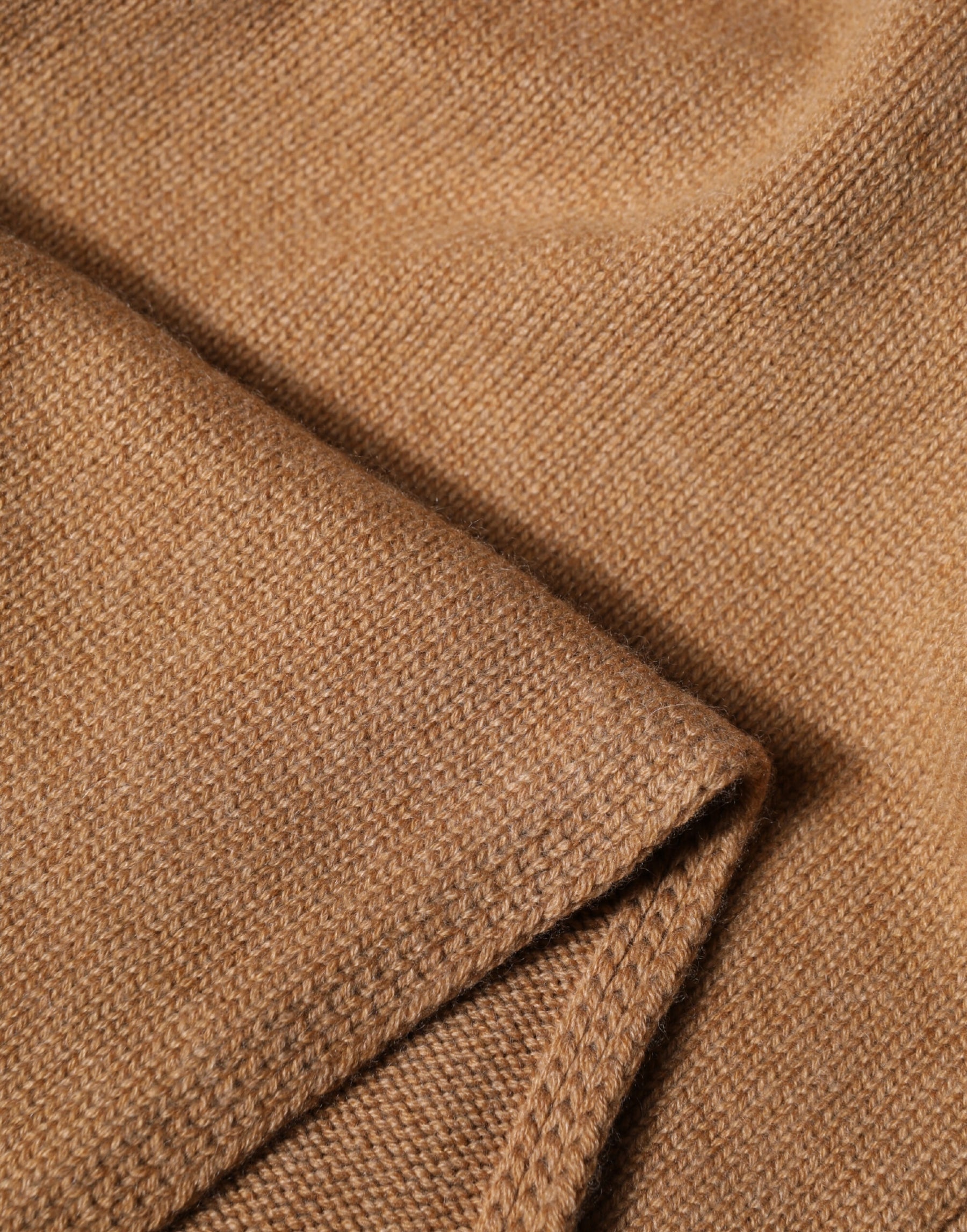 Dolce & Gabbana Brown Cashmere Knitted Foulard 207cm x 29cm Men Scarf | Regal Royce