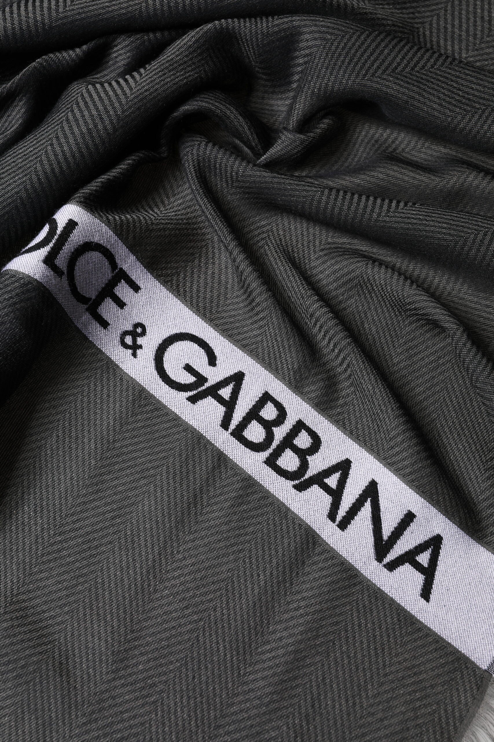 Dolce & Gabbana Black Modal Warmer Shawl Fringes 140cm x 134cm Men Scarf | Regal Royce