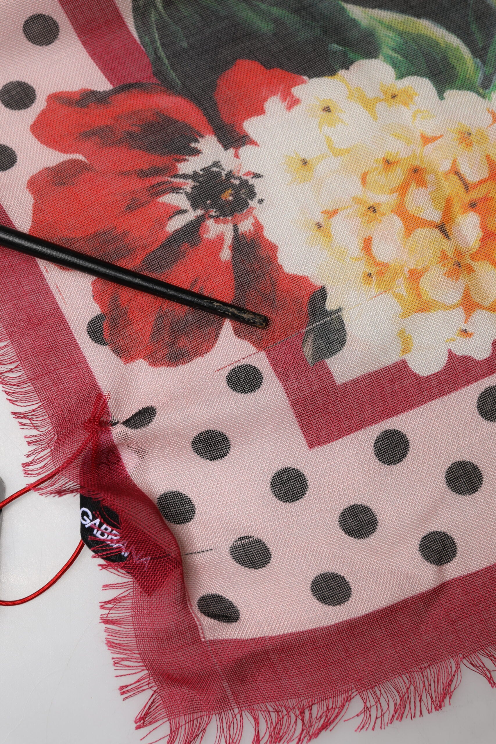 Dolce & Gabbana Multicolor Floral Print Square Stole 136cm x 130cm Scarf | Regal Royce