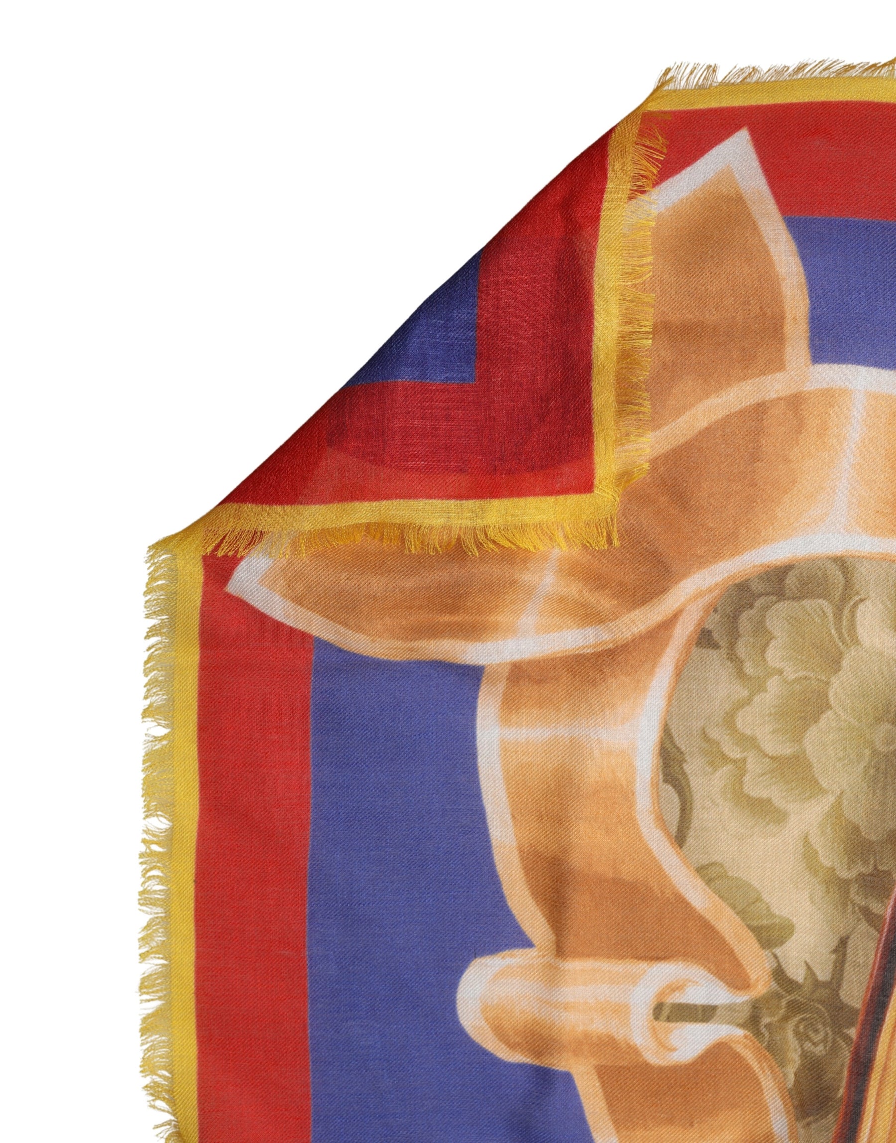 Dolce & Gabbana Multicolor Italy China Shawl Wrap 140cm x 130cm  Scarf | Regal Royce