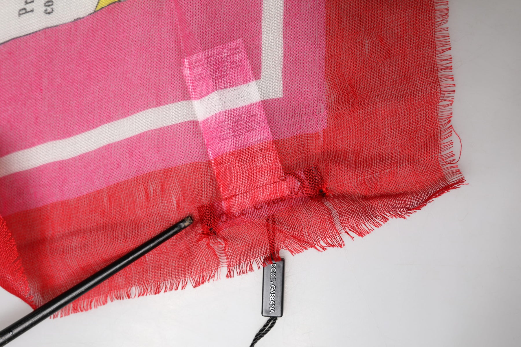 Dolce & Gabbana Pink DG Amore Print Neck Square Shawl 140cm x 140cm Scarf | Regal Royce