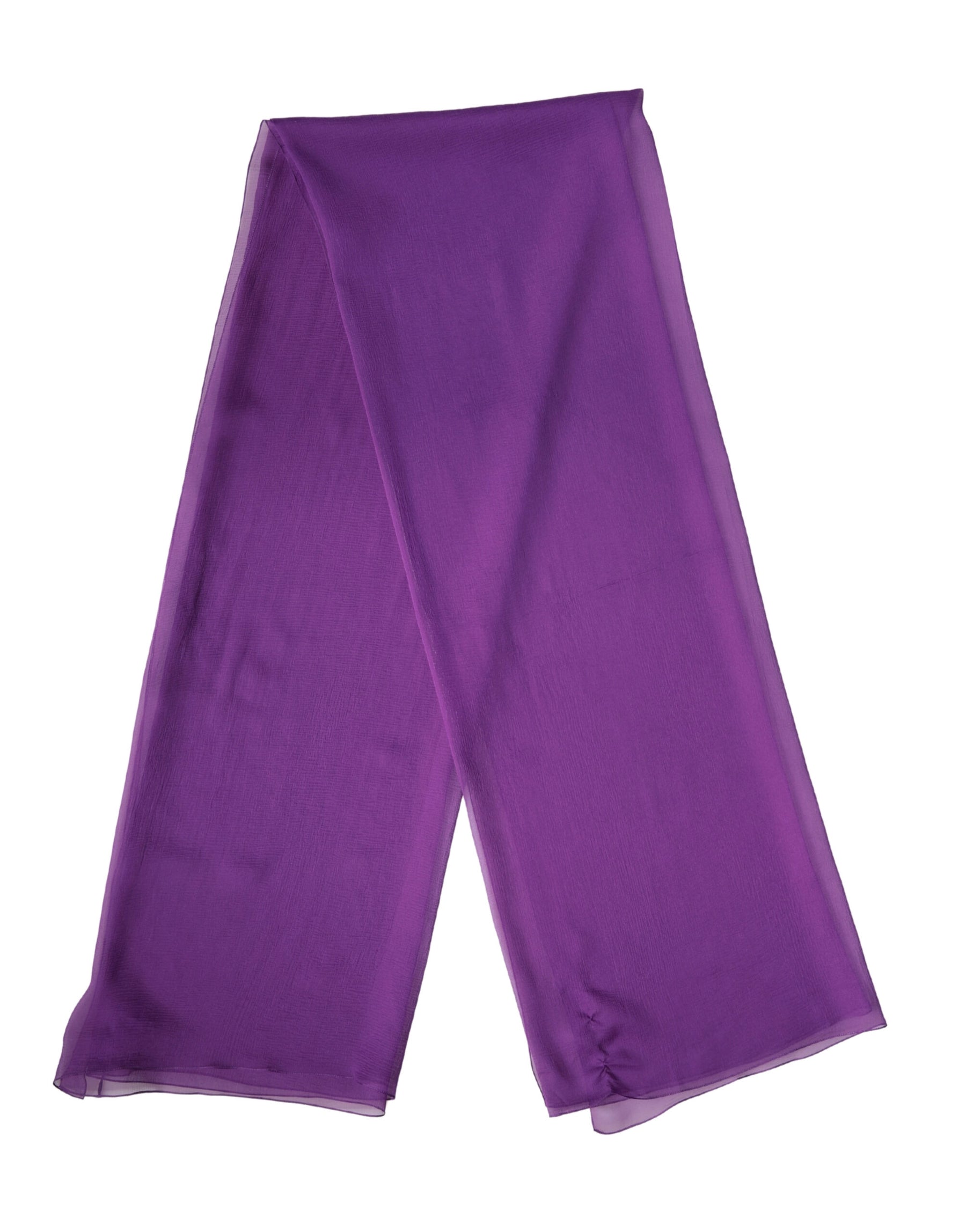 Dolce & Gabbana Purple Silk Neck Wrap Shawl Stole 200cm x 134cm Scarf | Regal Royce