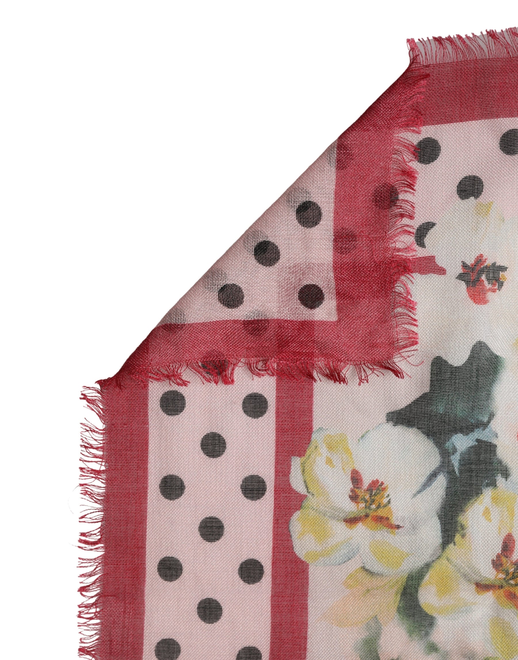 Dolce & Gabbana Multicolor Floral Print Square Stole 133cm x 133cm Scarf | Regal Royce
