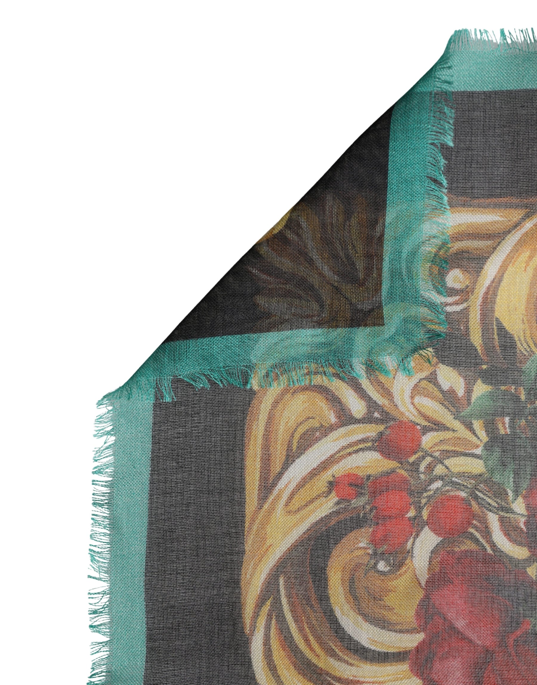Dolce & Gabbana Multicolor Floral Cashmere Square Stole  Scarf | Regal Royce