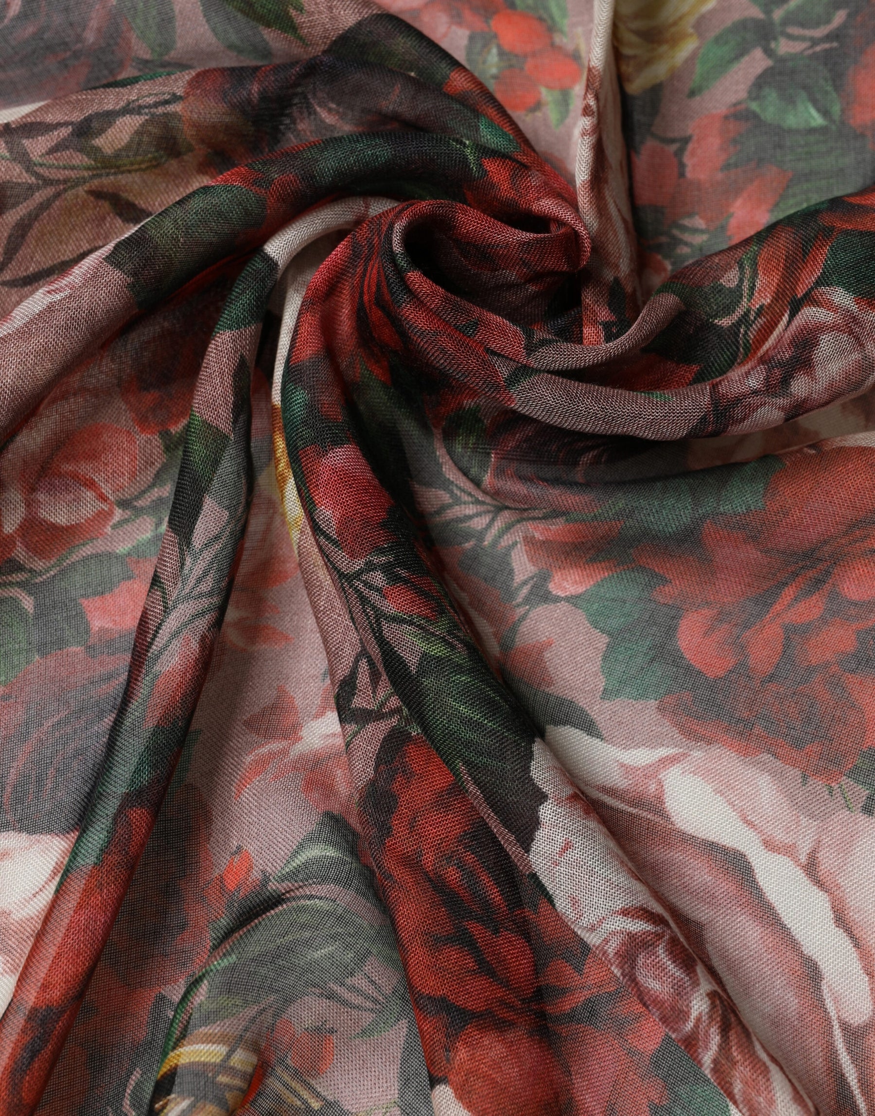 Dolce & Gabbana Multicolor Floral Cashmere Square Stole 134cmx134cm Scarf | Regal Royce