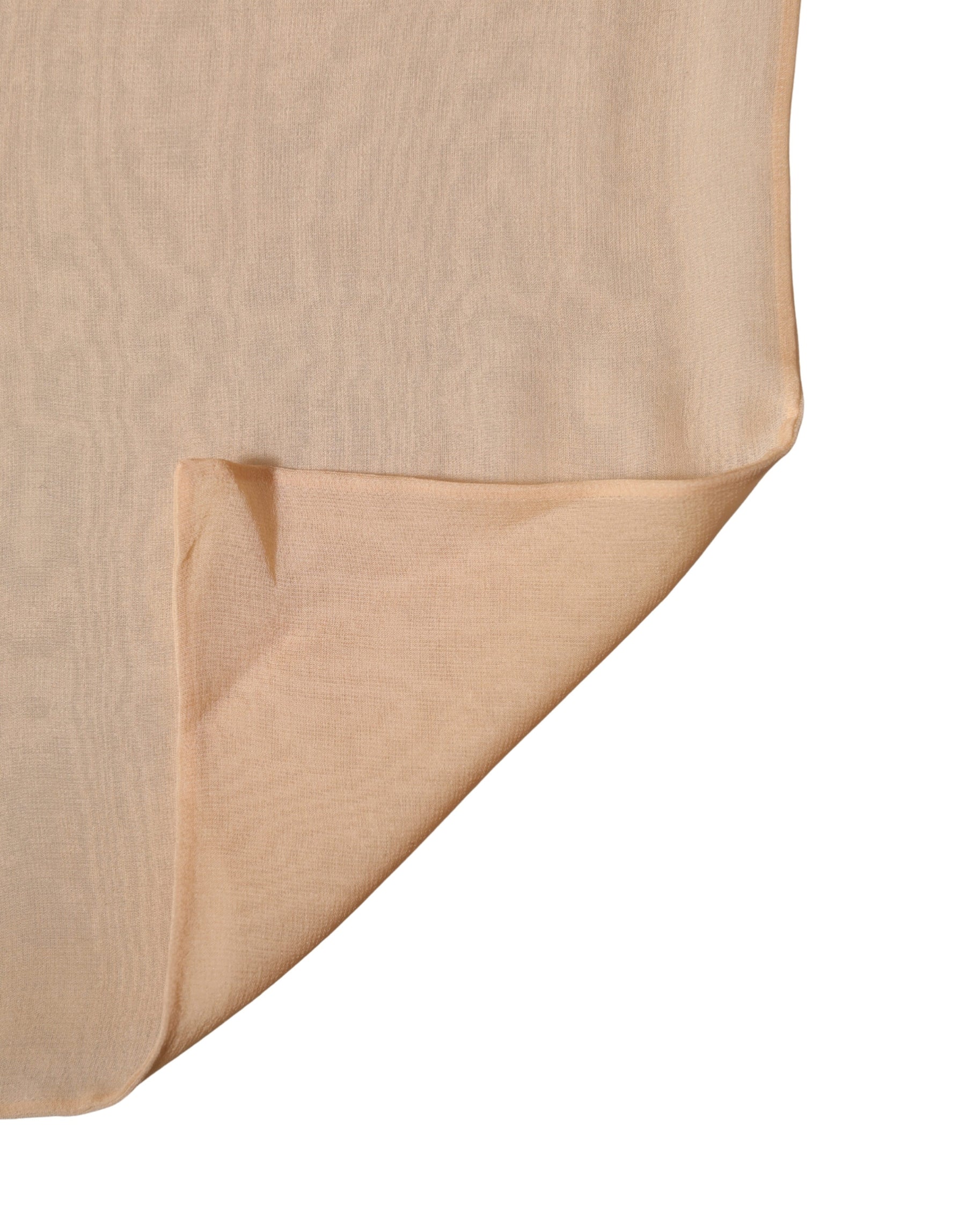 Dolce & Gabbana Beige Silk Sash Wrap Foulard Stole 292cm x 19cm Scarf | Regal Royce