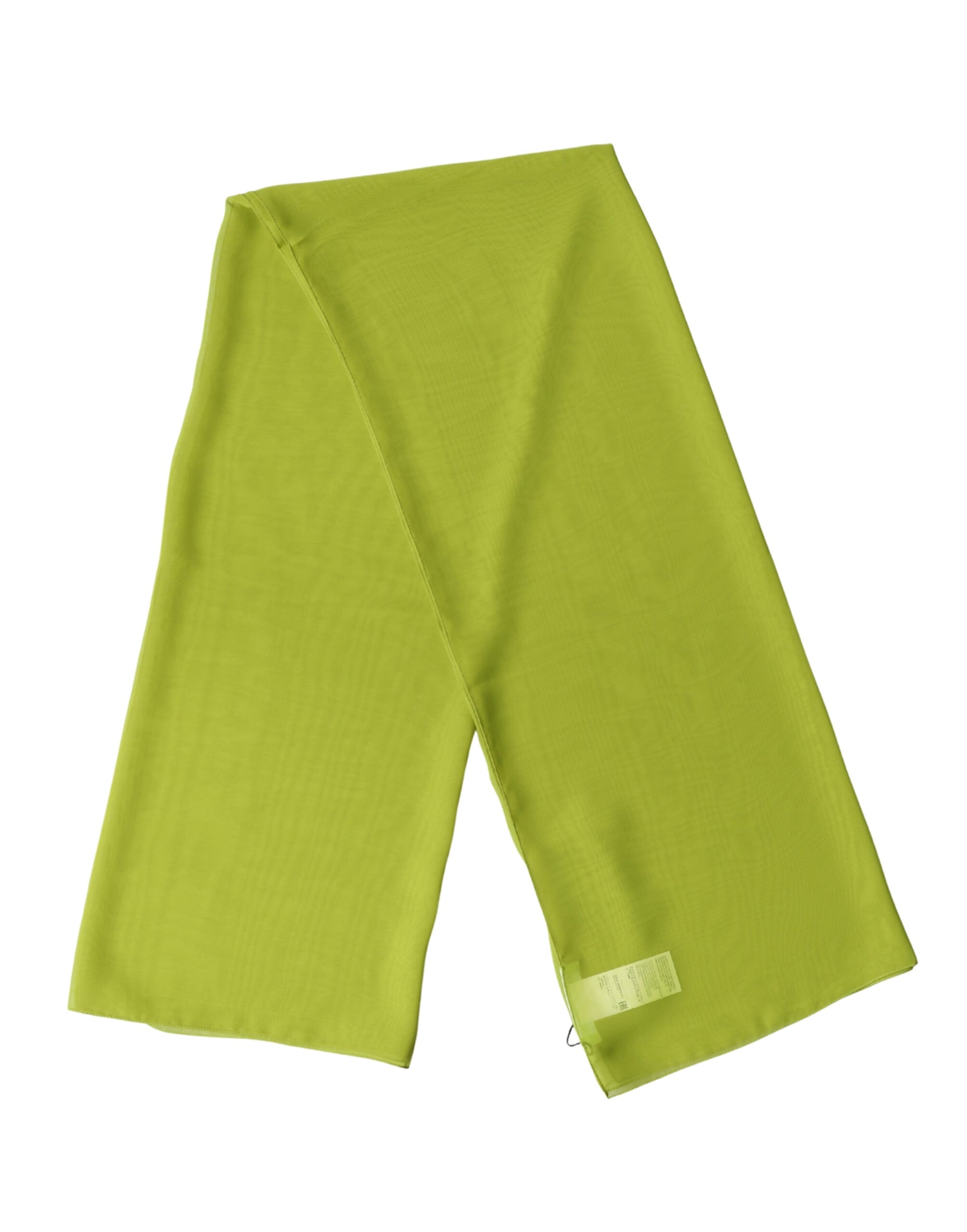 Dolce & Gabbana Yellow Green Neck Wrap Shawl Foulard 131cm x 99.5cm Scarf | Regal Royce