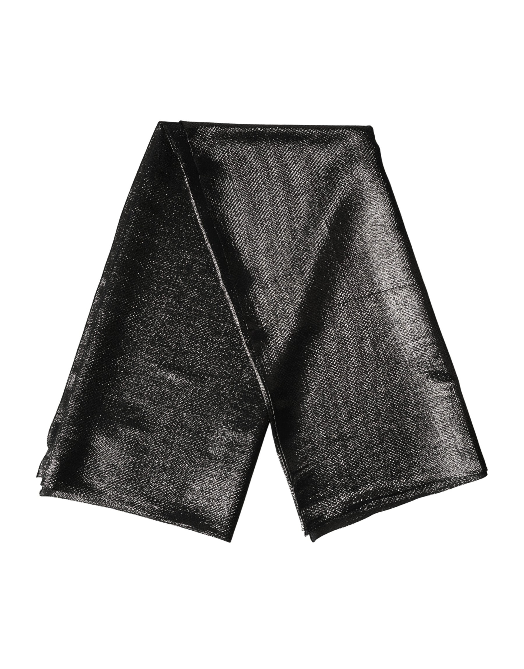 Dolce & Gabbana Black Silk Square Wrap Shawl Foulard 122cm x 120cm  Scarf | Regal Royce