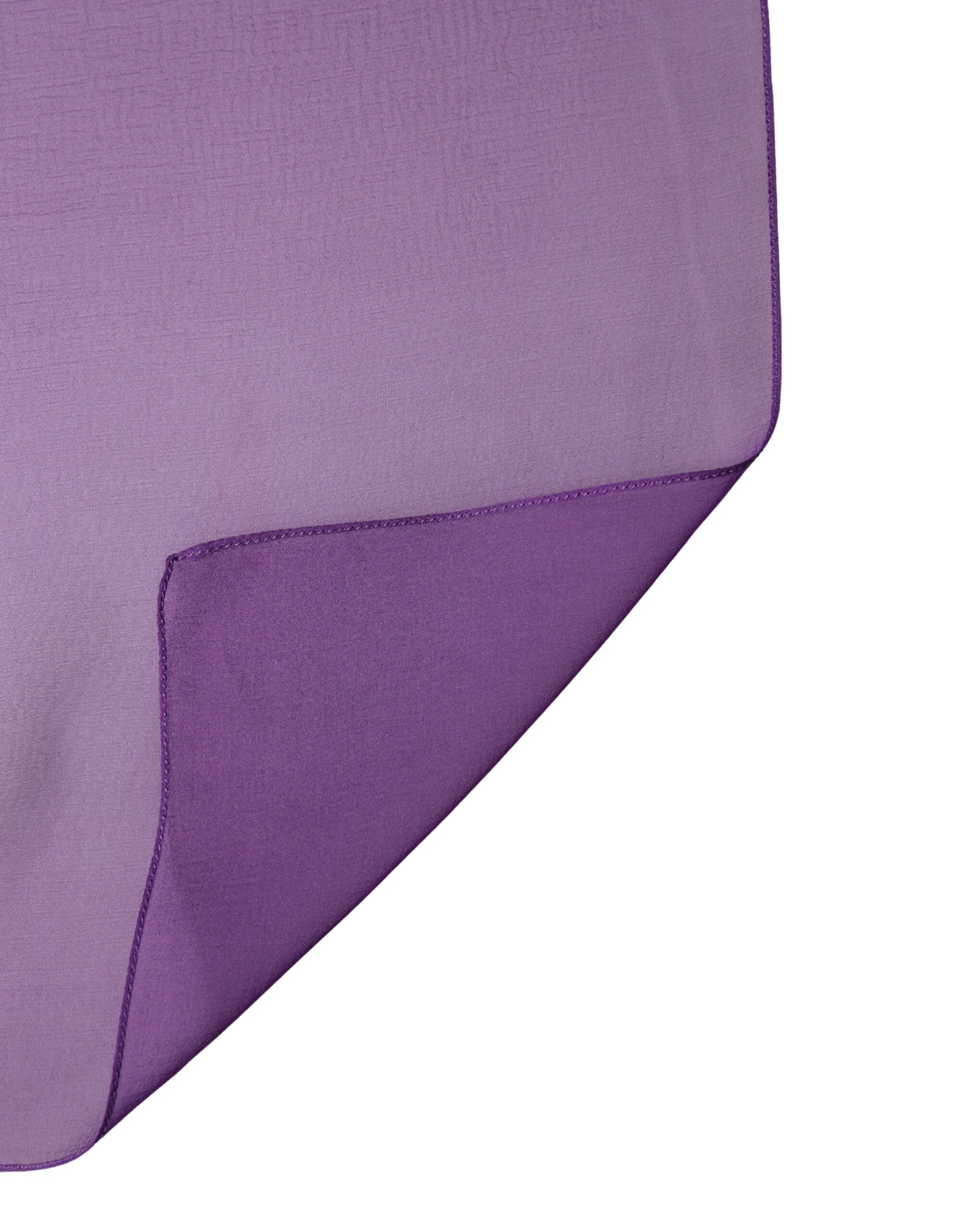 Dolce & Gabbana Purple Silk Neck Wrap Shawl Foulard 134cm x 131cm  Scarf | Regal Royce