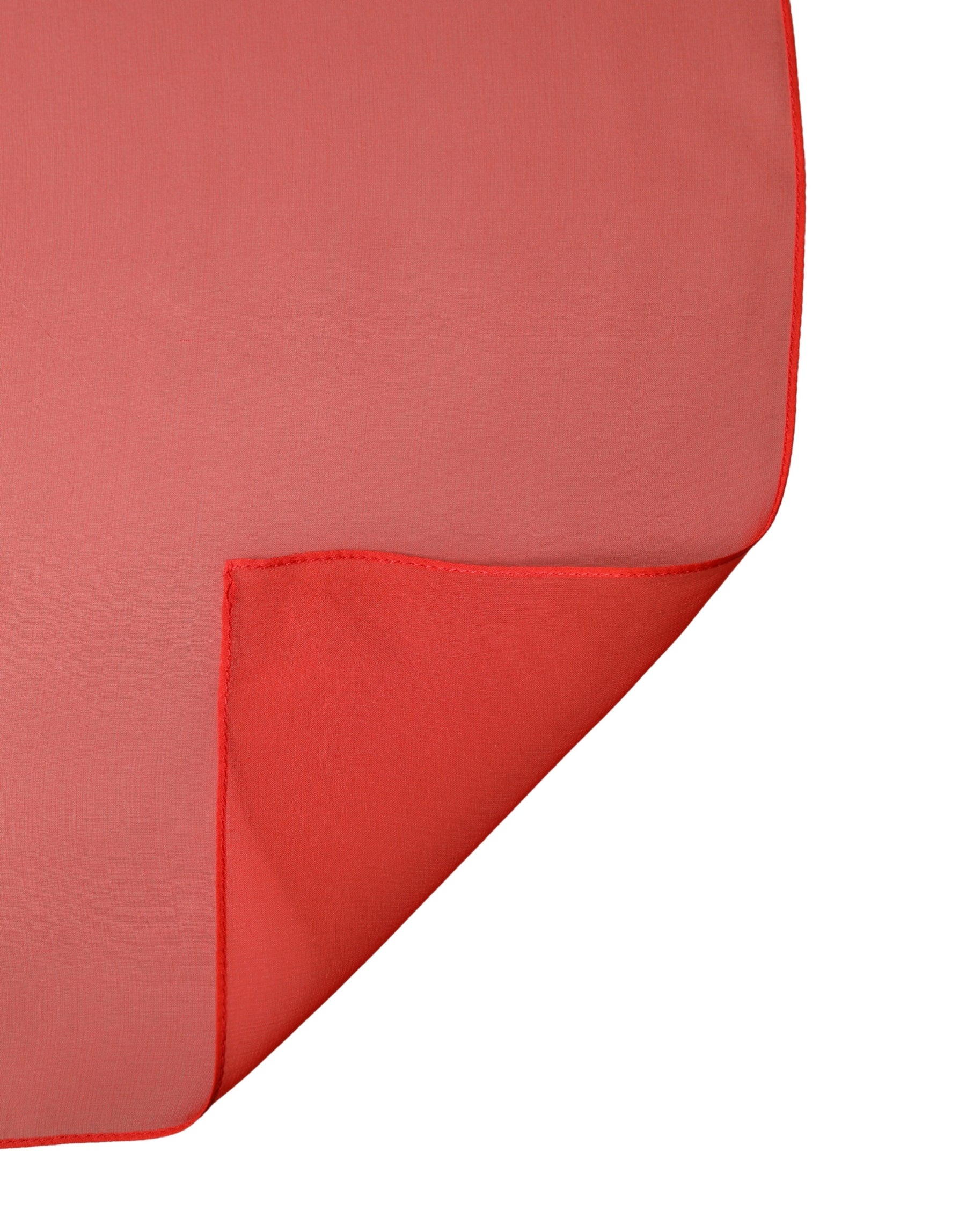 Dolce & Gabbana Red Silk Neck Wrap Shawl Foulard 133cm x 129cm  Scarf | Regal Royce