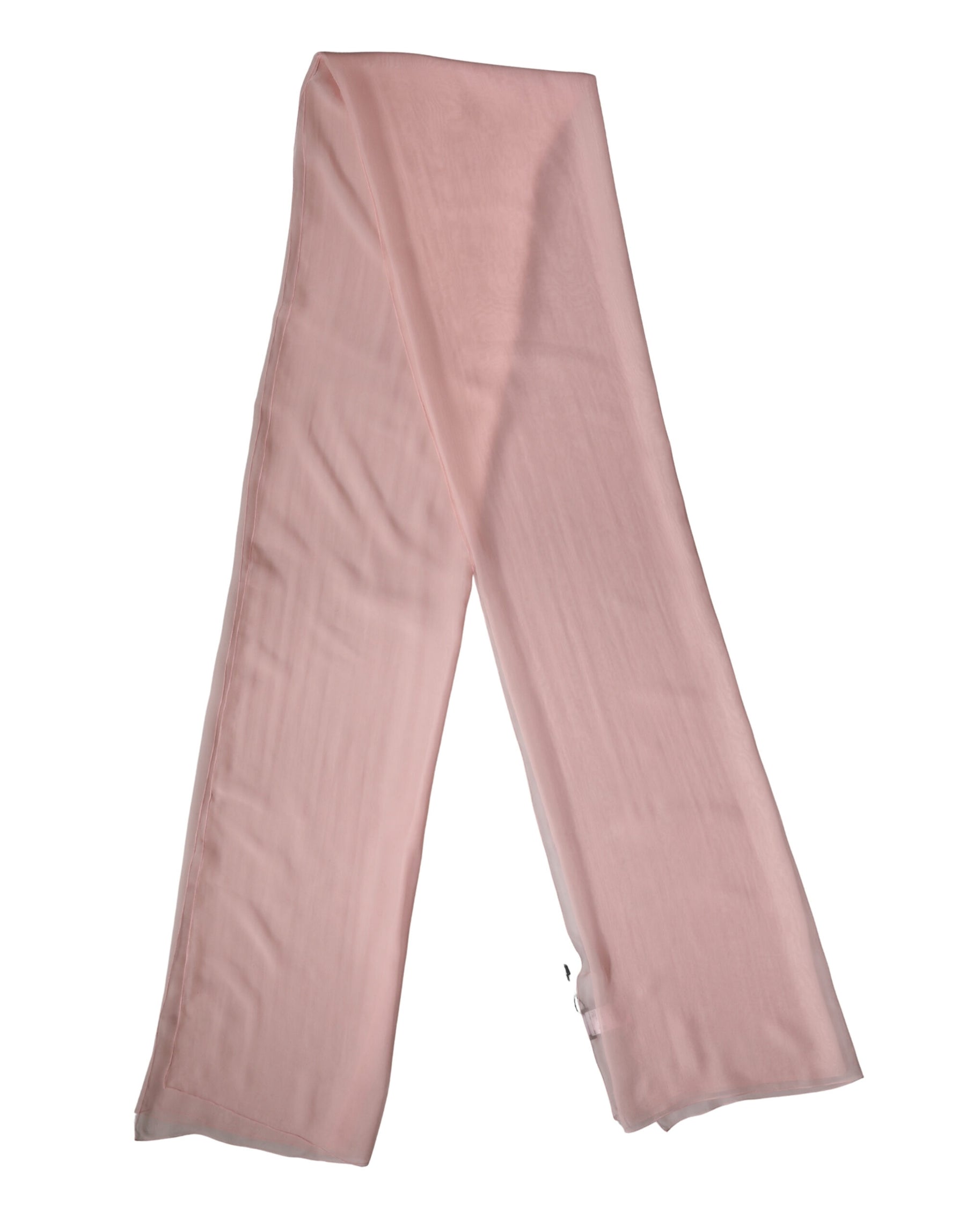 Dolce & Gabbana Light Pink Silk Neck Wrap Shawl Stole 272cm x 120cm Scarf | Regal Royce
