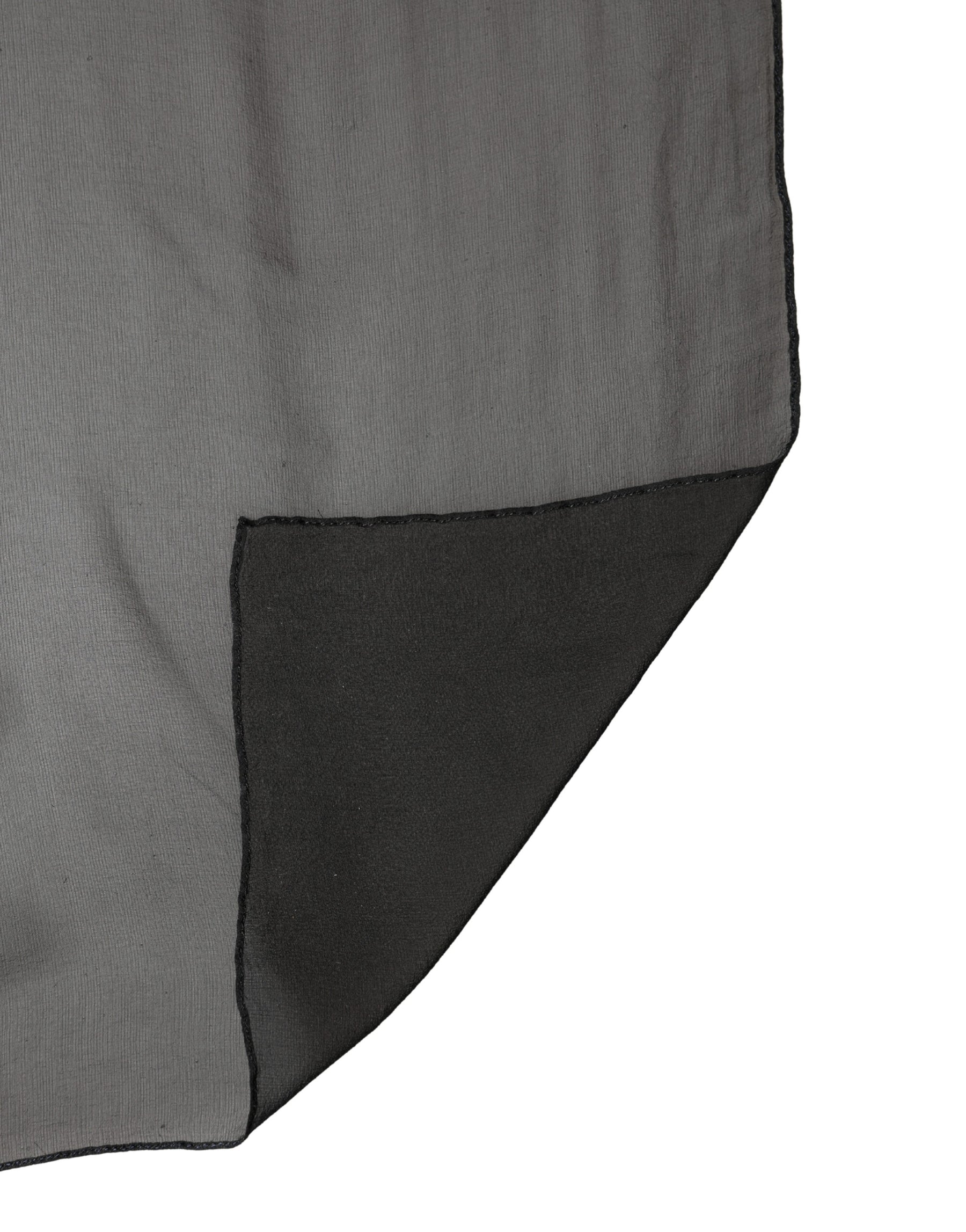 Dolce & Gabbana Black Silk Neck Wrap Shawl Stole 167cm x 126cm Scarf | Regal Royce