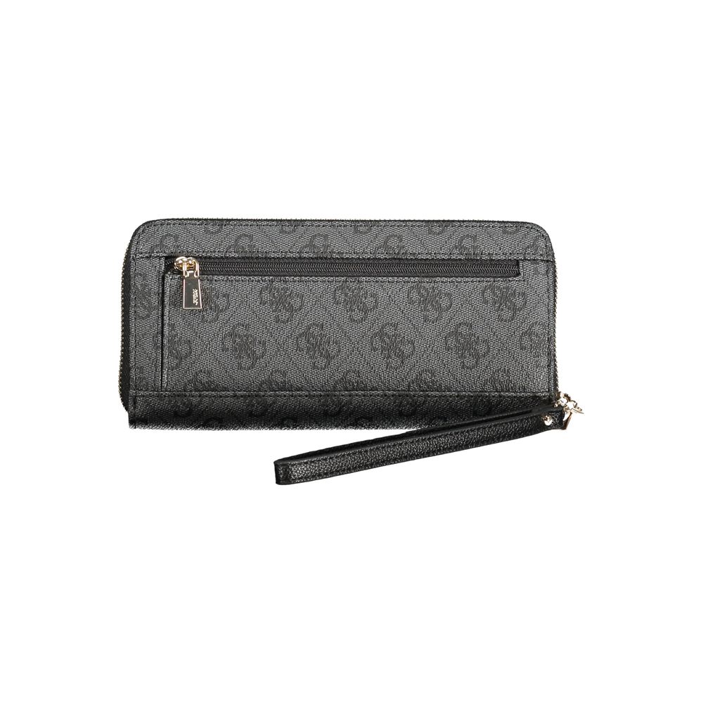 Guess Jeans Black Polyurethane Women's Wallet | Regal Royce