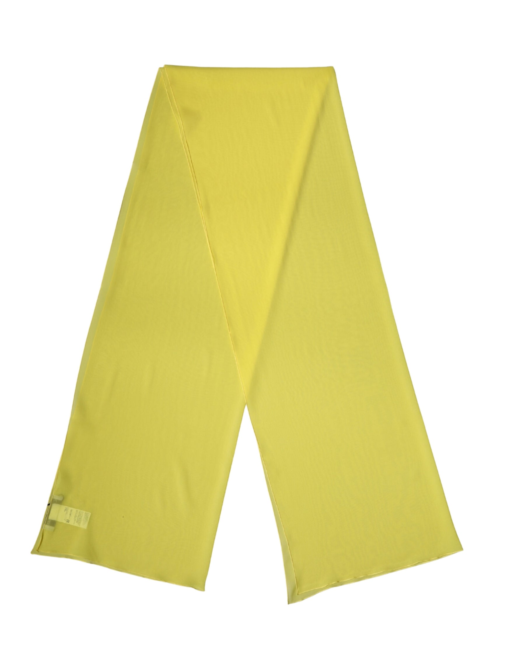 Dolce & Gabbana Yellow Silk Neck Wrap Shawl Stole 200cm x 64cm Scarf | Regal Royce