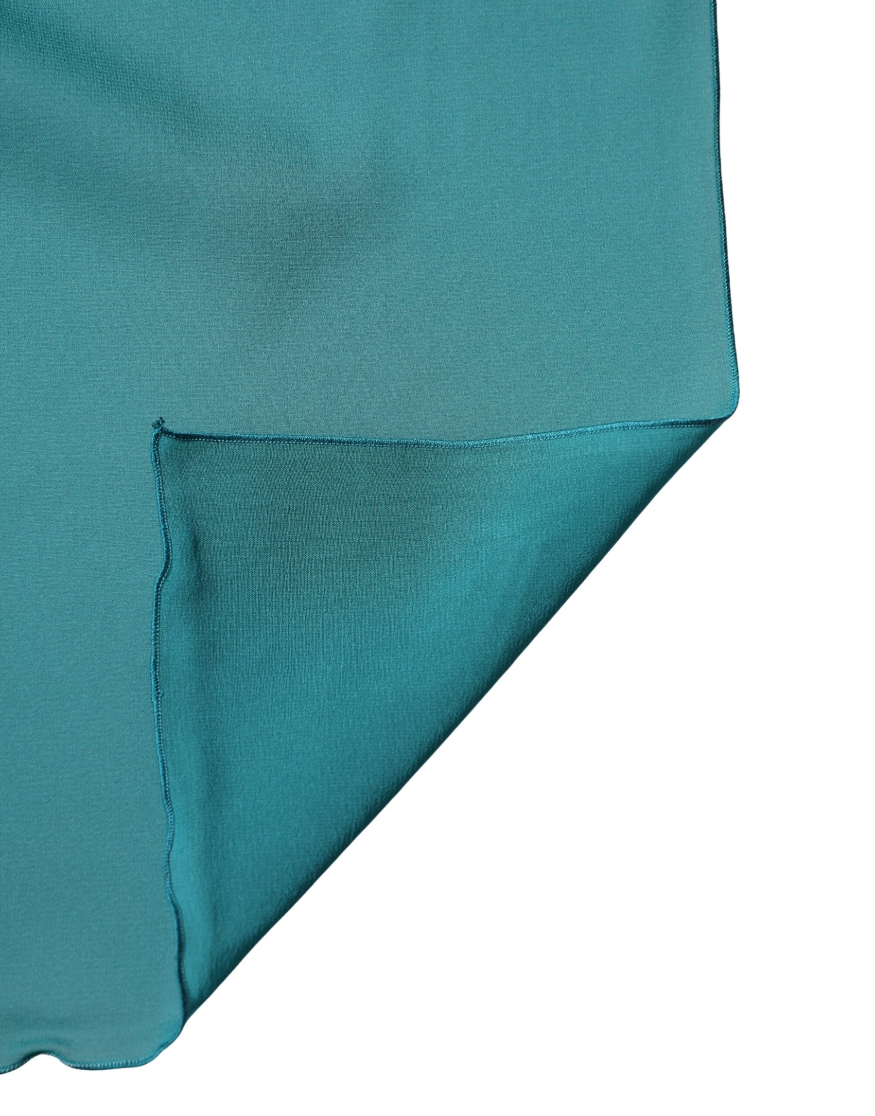 Dolce & Gabbana Blue Green Silk Neck Wrap Shawl Stole 200cm x 64cm Scarf | Regal Royce