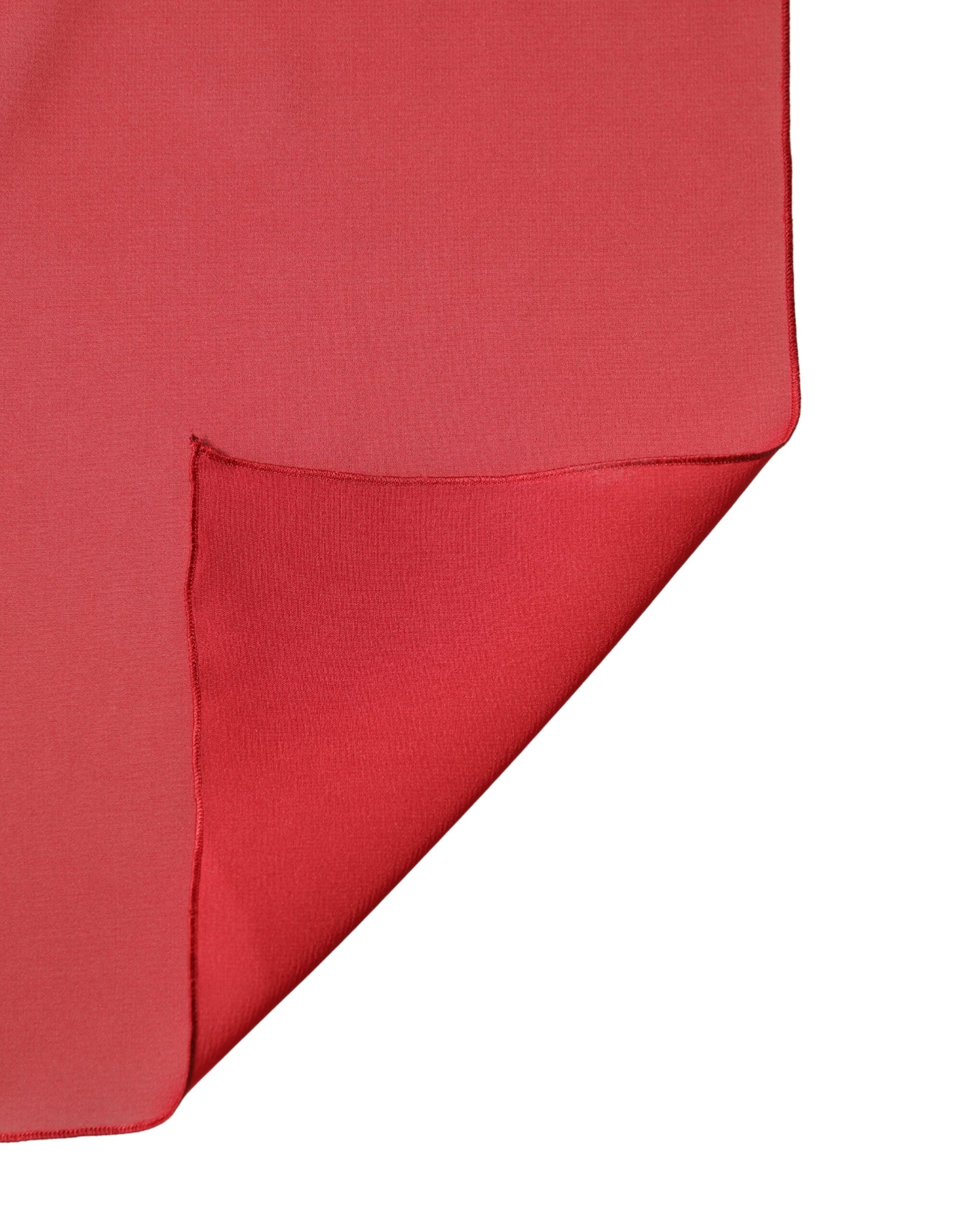 Dolce & Gabbana Red Silk Neck Wrap Shawl Women Stole 200cm x 64cm Scarf | Regal Royce